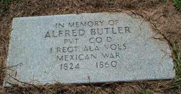Grave of Mexican War Veteran Alfred Butler