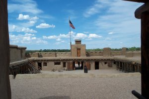 Fort interior, looking east